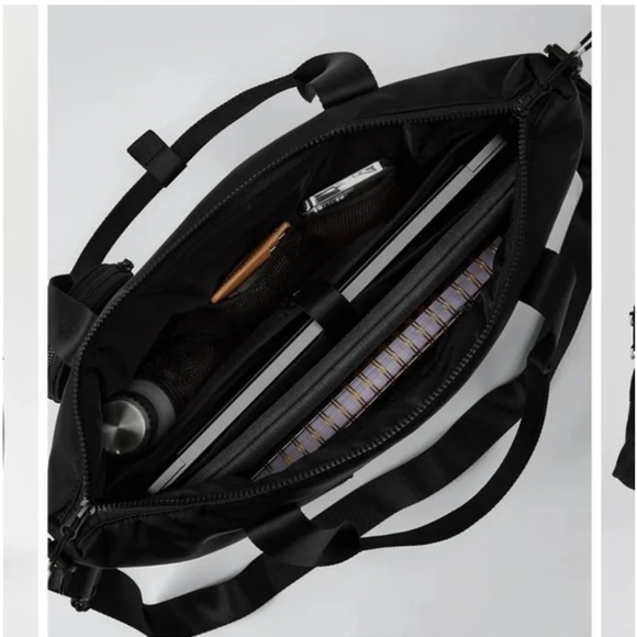 Fabletics black everyday tote bag for men and women. - Picture 2 of 3